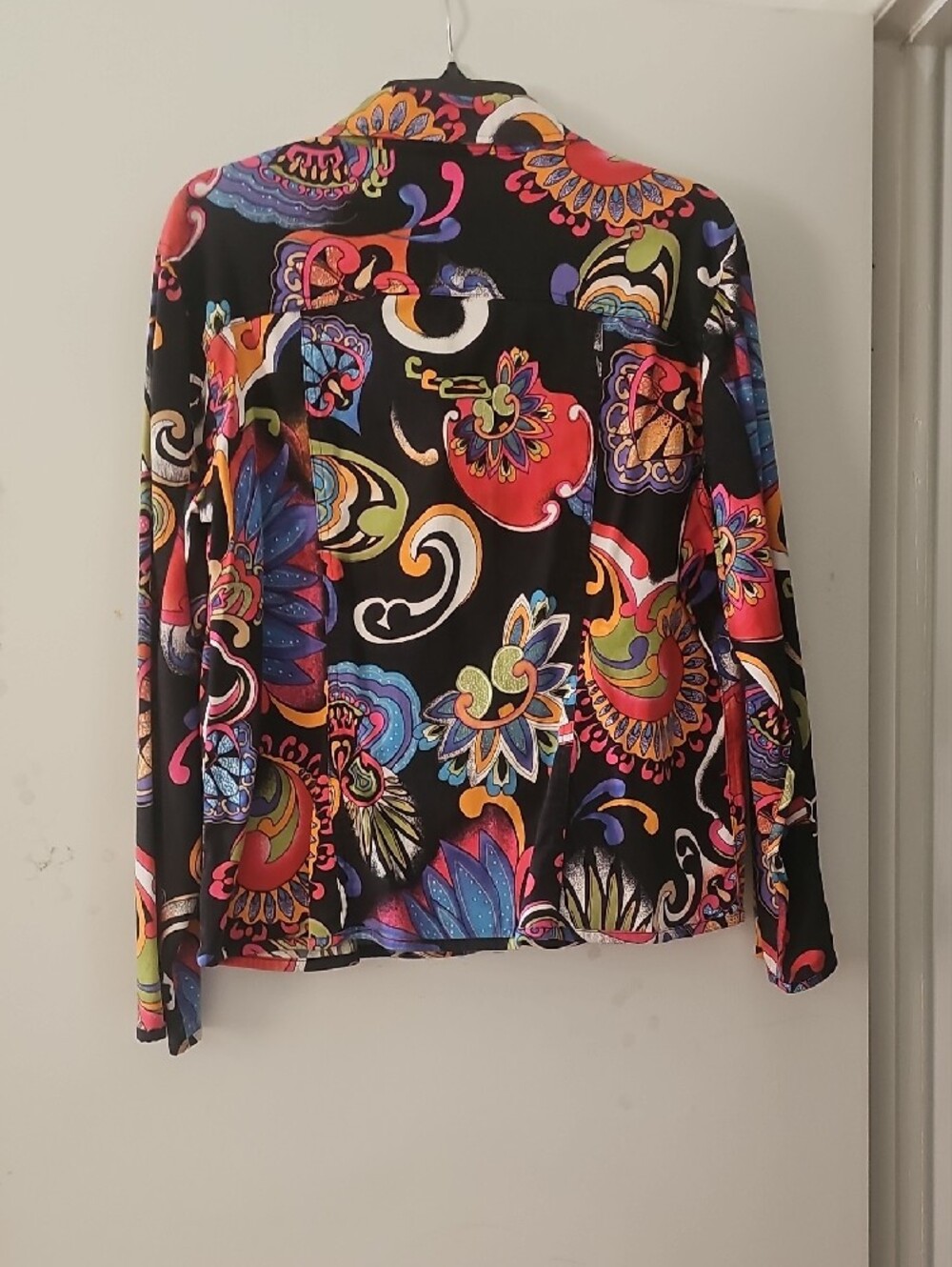 Chico's Multicolor Floral-Print Button Shirt - Picture 6 of 6